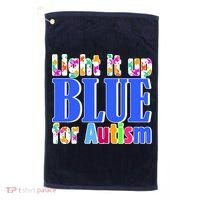 Light It Up Blue For Autism Awareness Month Golf Towel thumb 0