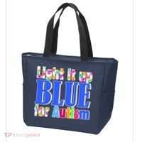 Light It Up Blue For Autism Awareness Month Tote Bag thumb 3