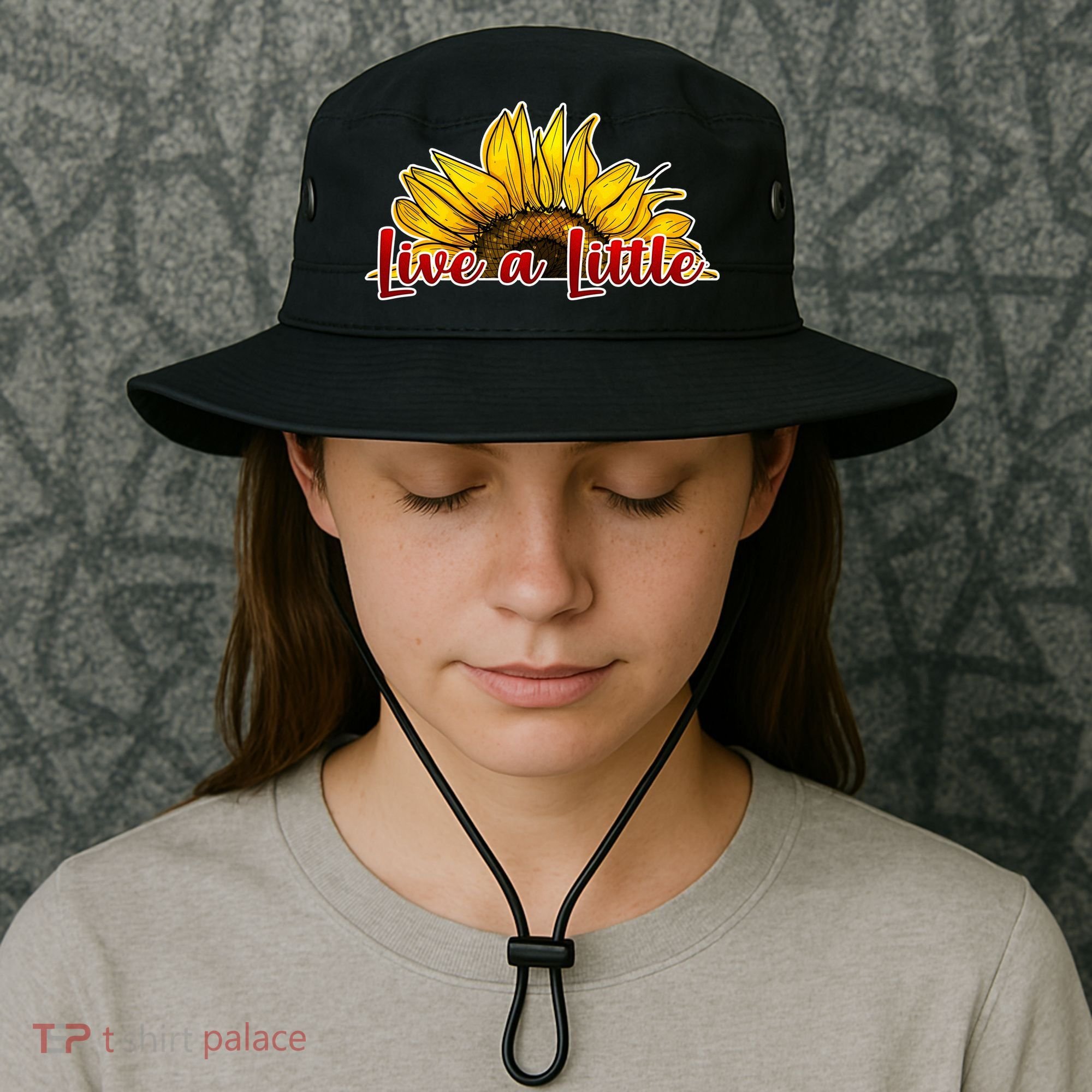 Live A Little Sunflower Bucket Hat