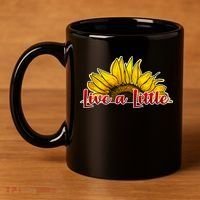 Live A Little Sunflower 11oz C Handle Ceramic Mug thumb 4