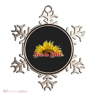 Live A Little Sunflower Ornament