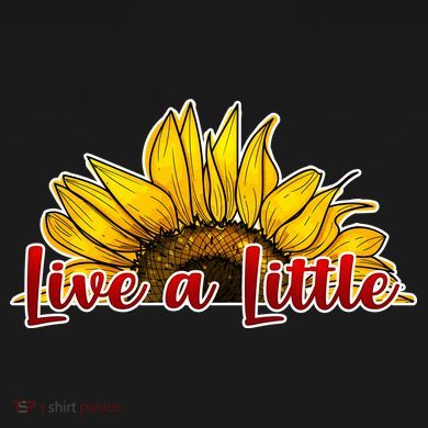 Live A Little Sunflower Tie-Dye Long Sleeve Shirt