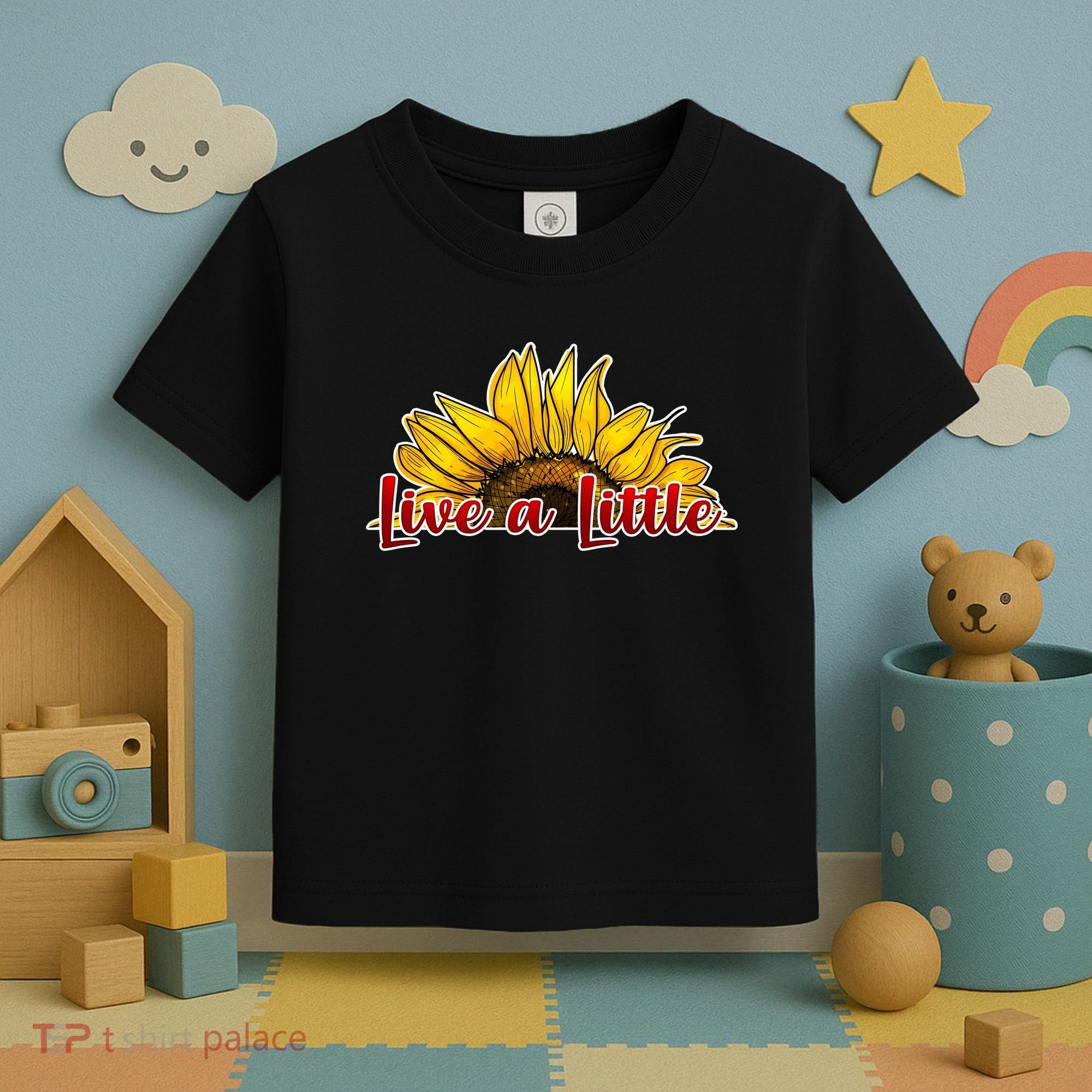 Live A Little Sunflower Toddler T-Shirt