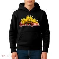 Live A Little Sunflower Kids Hoodie thumb 4