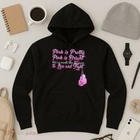 Live And Fight Pink Breast Cancer Hoodie thumb 3