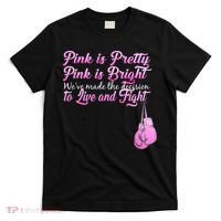 Live And Fight Pink Breast Cancer T-Shirt thumb 0