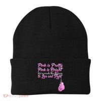 Live And Fight Pink Breast Cancer Beanie thumb 0