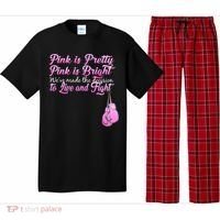 Live And Fight Pink Breast Cancer Pajama Set thumb 0