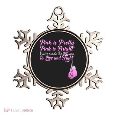 Live And Fight Pink Breast Cancer Ornament