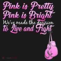 Live And Fight Pink Breast Cancer Ornament thumb 1