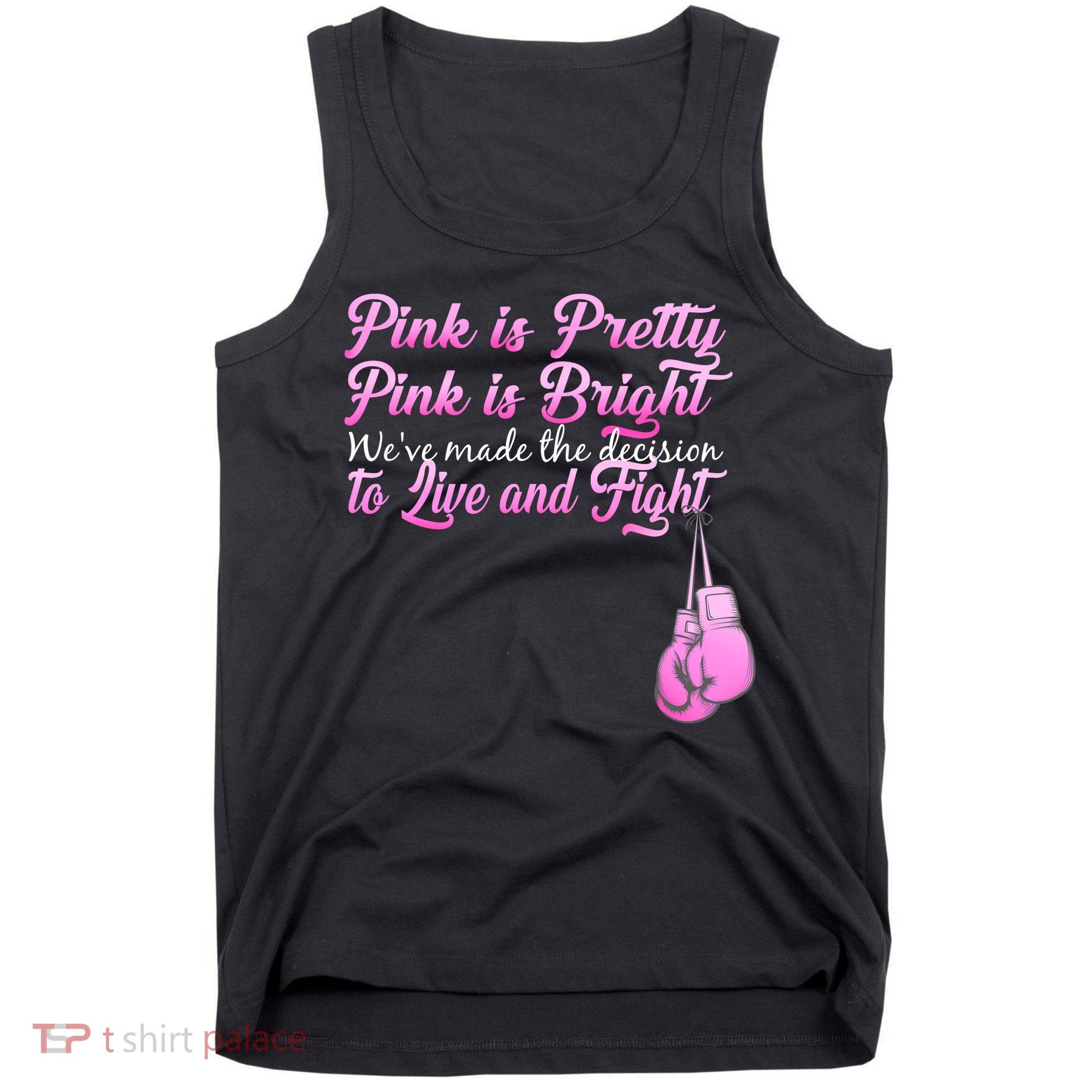 Live And Fight Pink Breast Cancer Tank Top