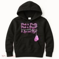 Live And Fight Pink Breast Cancer Kids Hoodie thumb 0