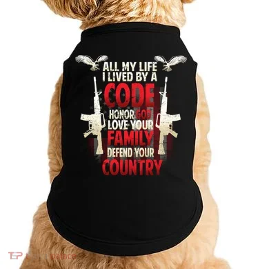 Live By A Code Doggie Tank