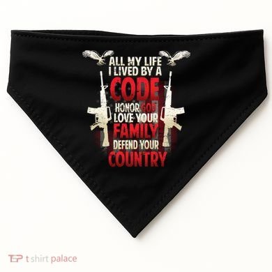 Live By A Code USA-Made Doggie Bandana
