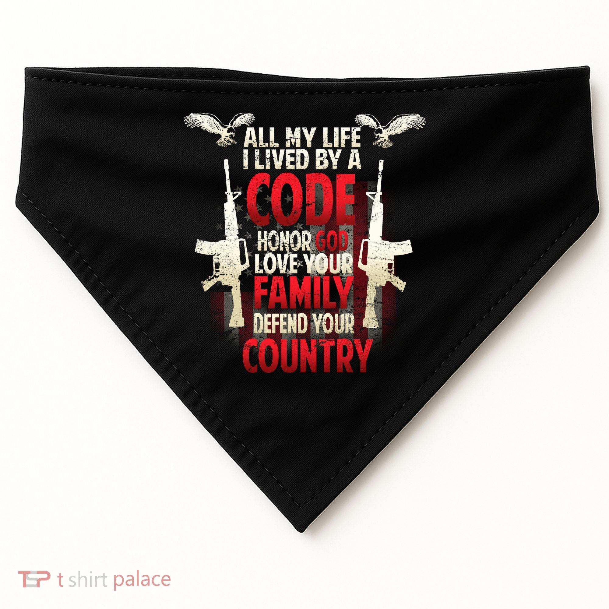 Live By A Code USA-Made Doggie Bandana