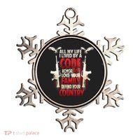 Live By A Code Ornament thumb 0