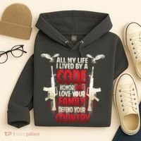 Live By A Code Hoodie thumb 4