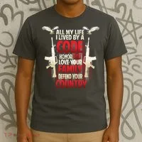 Live By A Code T-Shirt thumb 3