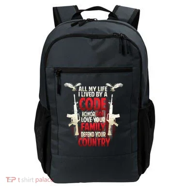 Live By A Code Backpack