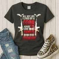 Live By A Code Women's T-Shirt thumb 3