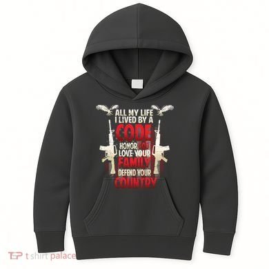 Live By A Code Kids Hoodie