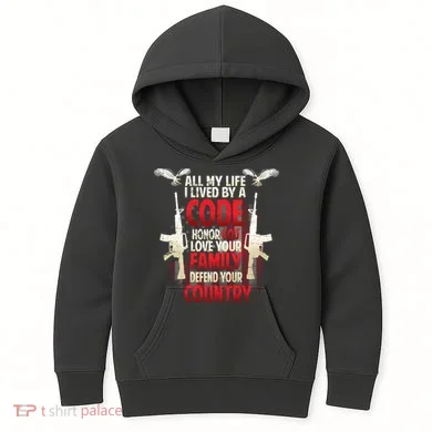 Live By A Code Kids Hoodie