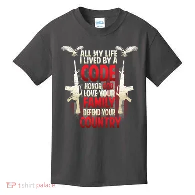 Live By A Code Kids T-Shirt
