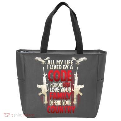 Live By A Code Tote Bag
