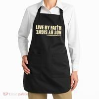 Live By Faith Not By Sight Apron thumb 2