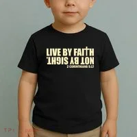 Live By Faith Not By Sight Toddler T-Shirt thumb 2