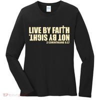 Live By Faith Not By Sight Women's Long Sleeve Shirt thumb 0