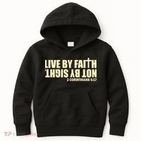 Live By Faith Not By Sight Kids Hoodie thumb 0
