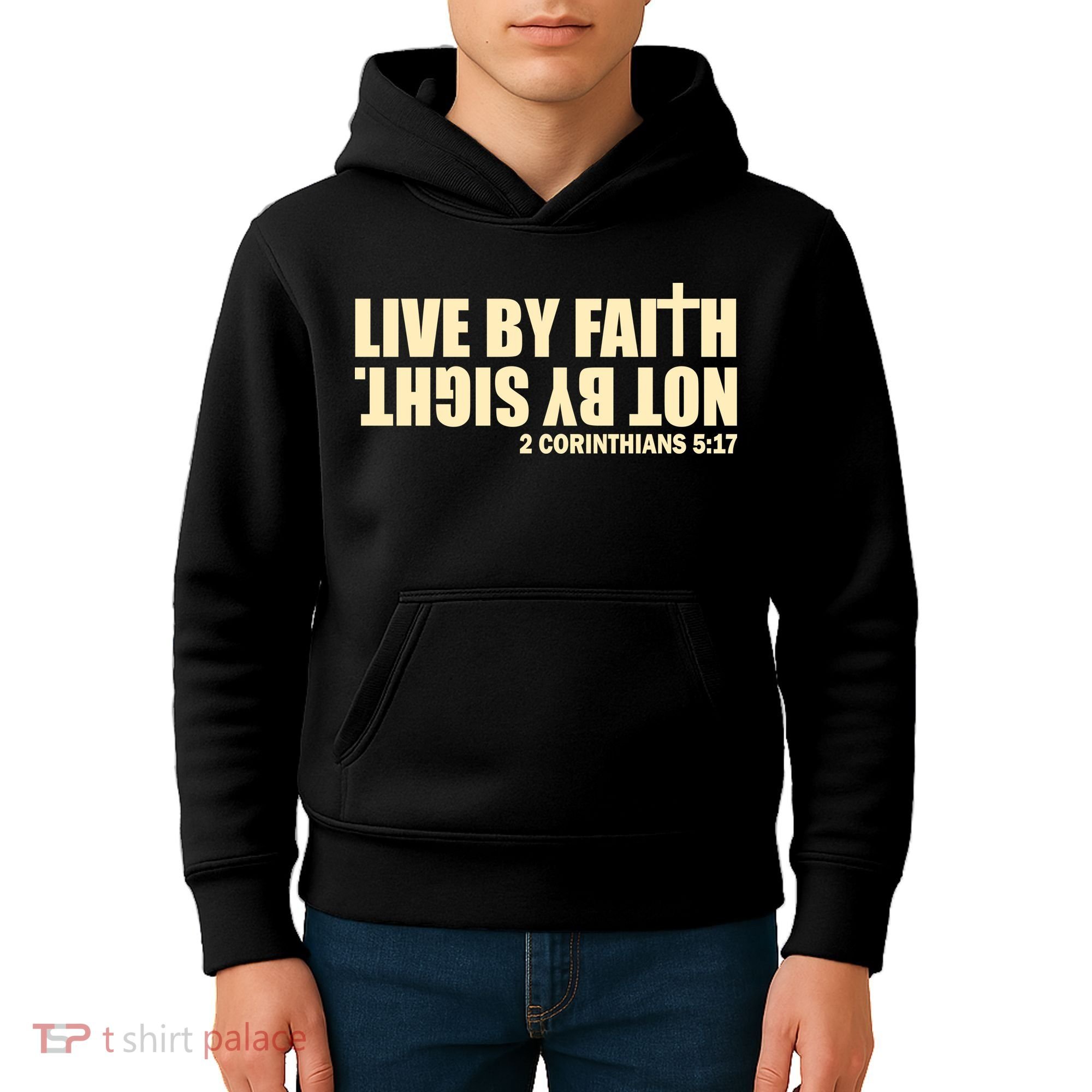 Live By Faith Not By Sight Kids Hoodie