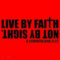 Live By Faith Not By Sight Santa Hat thumb 1