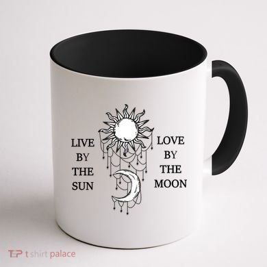 Live By The Sun Love By The Moon Coffee Mug back
