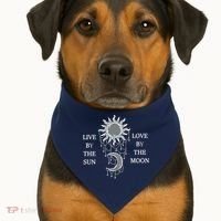 Live By The Sun Love By The Moon USA-Made Doggie Bandana thumb 1