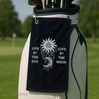 Live By The Sun Love By The Moon Golf Towel thumb 2