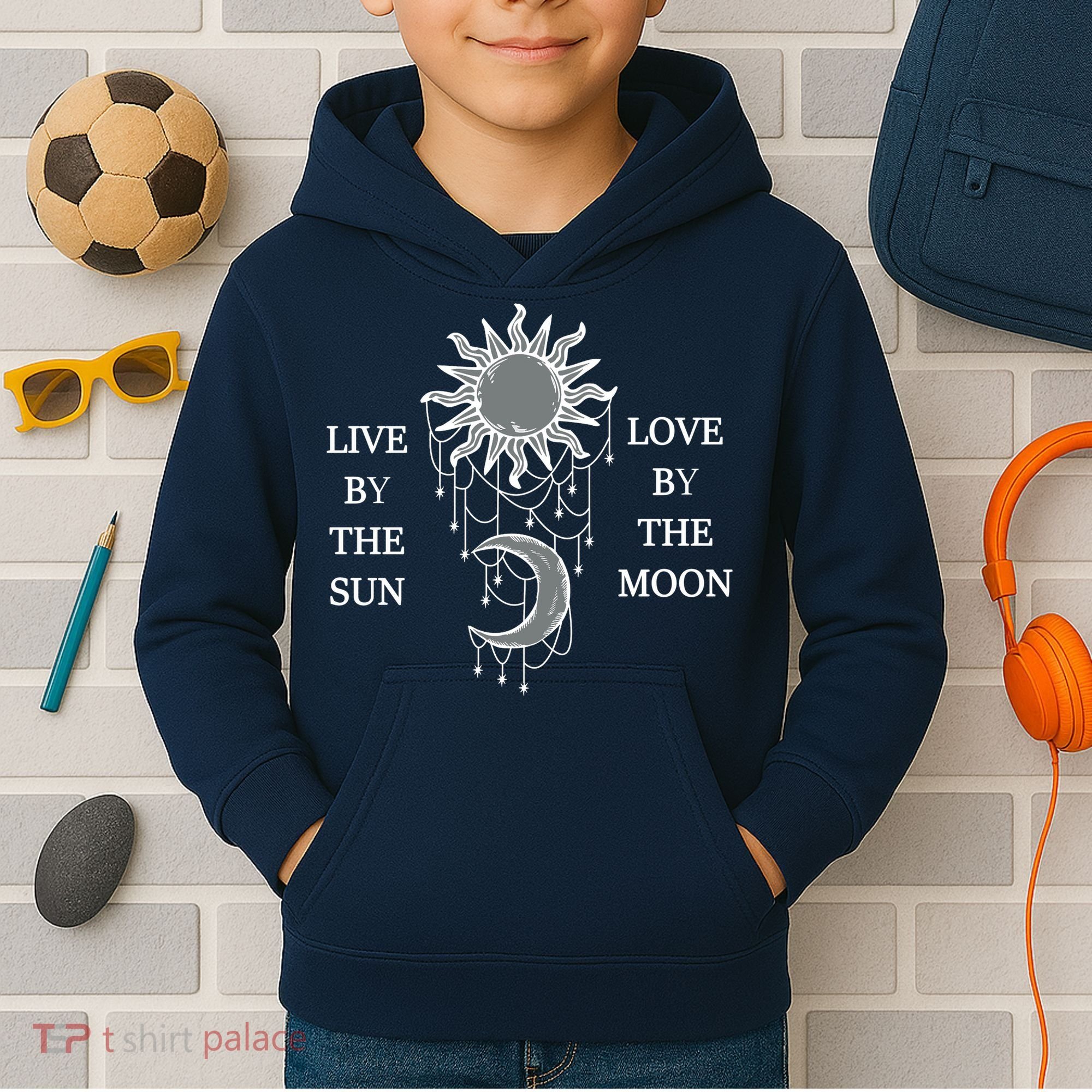 Live By The Sun Love By The Moon Kids Hoodie