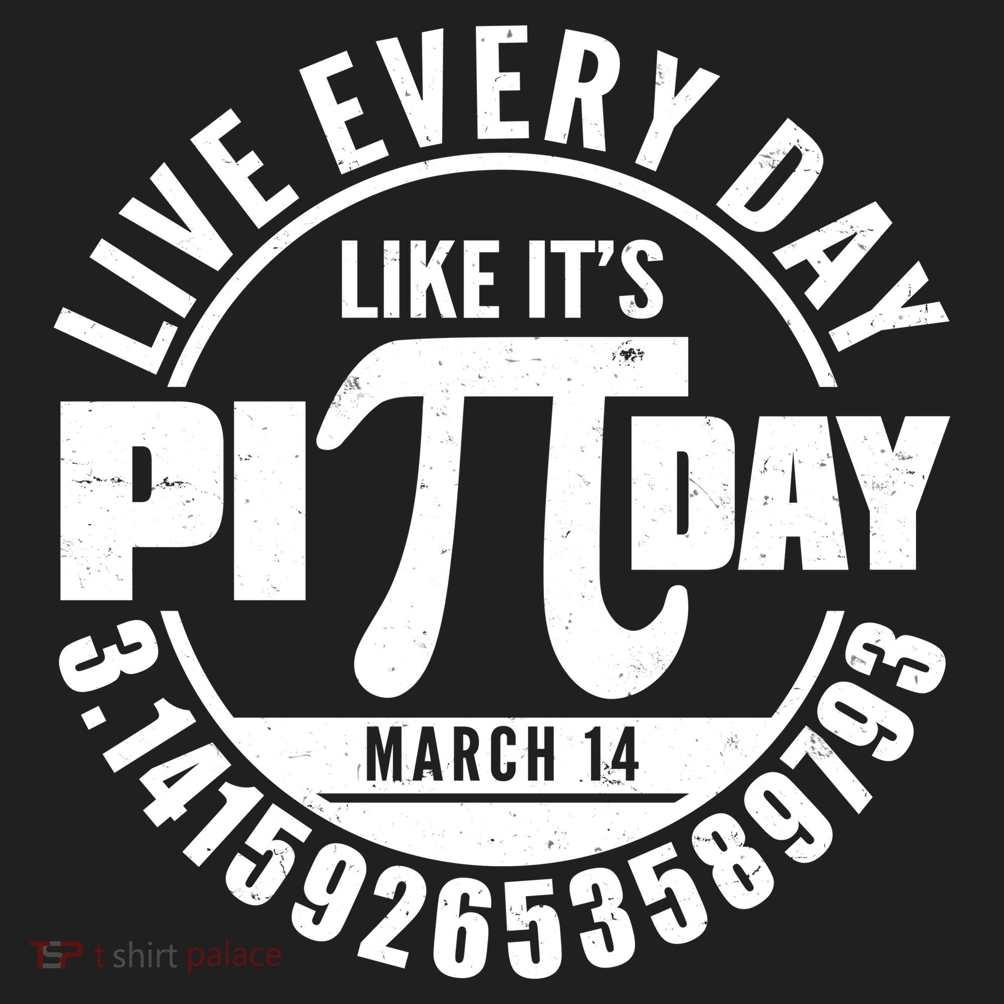 Live Every Day Like It's Pi Day March 14 3.14 Emblem Tumbler