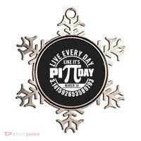Live Every Day Like It's Pi Day March 14 3.14 Emblem Ornament thumb 0