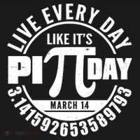 Live Every Day Like It's Pi Day March 14 3.14 Emblem Ornament thumb 1