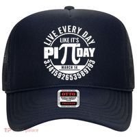 Live Every Day Like It's Pi Day March 14 3.14 Emblem Hat thumb 0