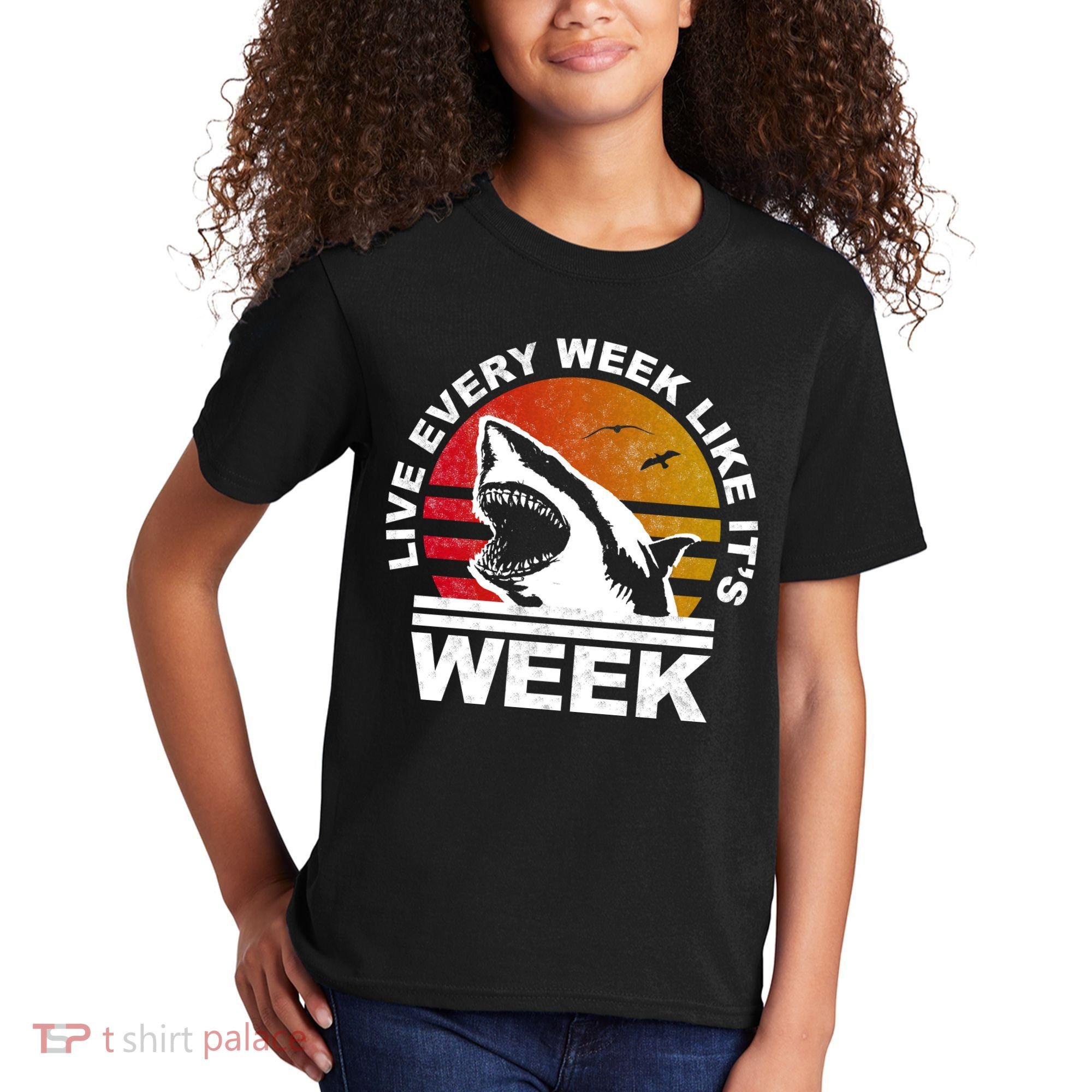 Live Every Week Like It's Shark Week Kids T-Shirt