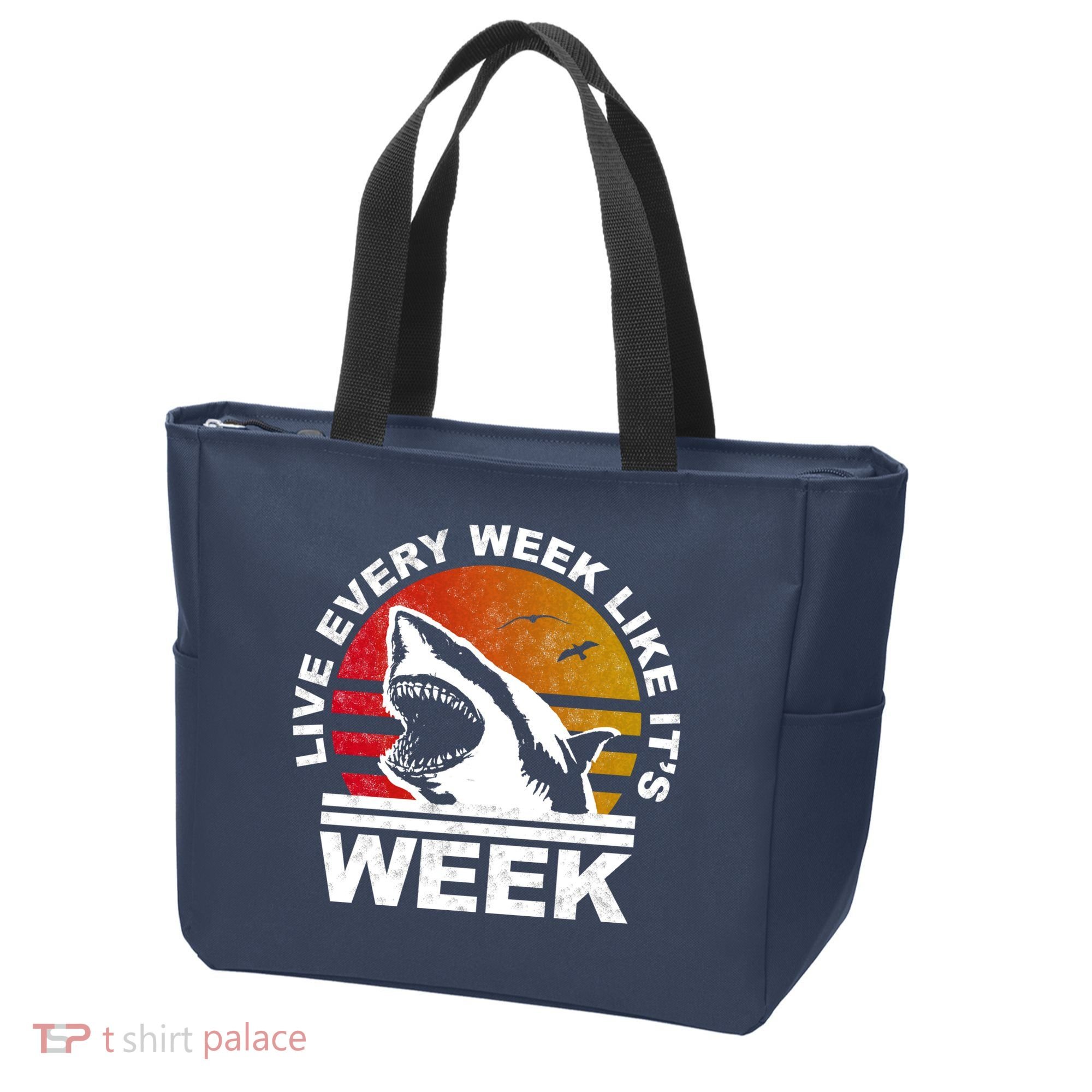 Live Every Week Like It's Shark Week Tote Bag