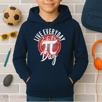 Live Everyday Like It's PI 3.14 Day Kids Hoodie thumb 2