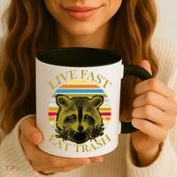 Live Fast Eat Trash Coffee Mug thumb 3