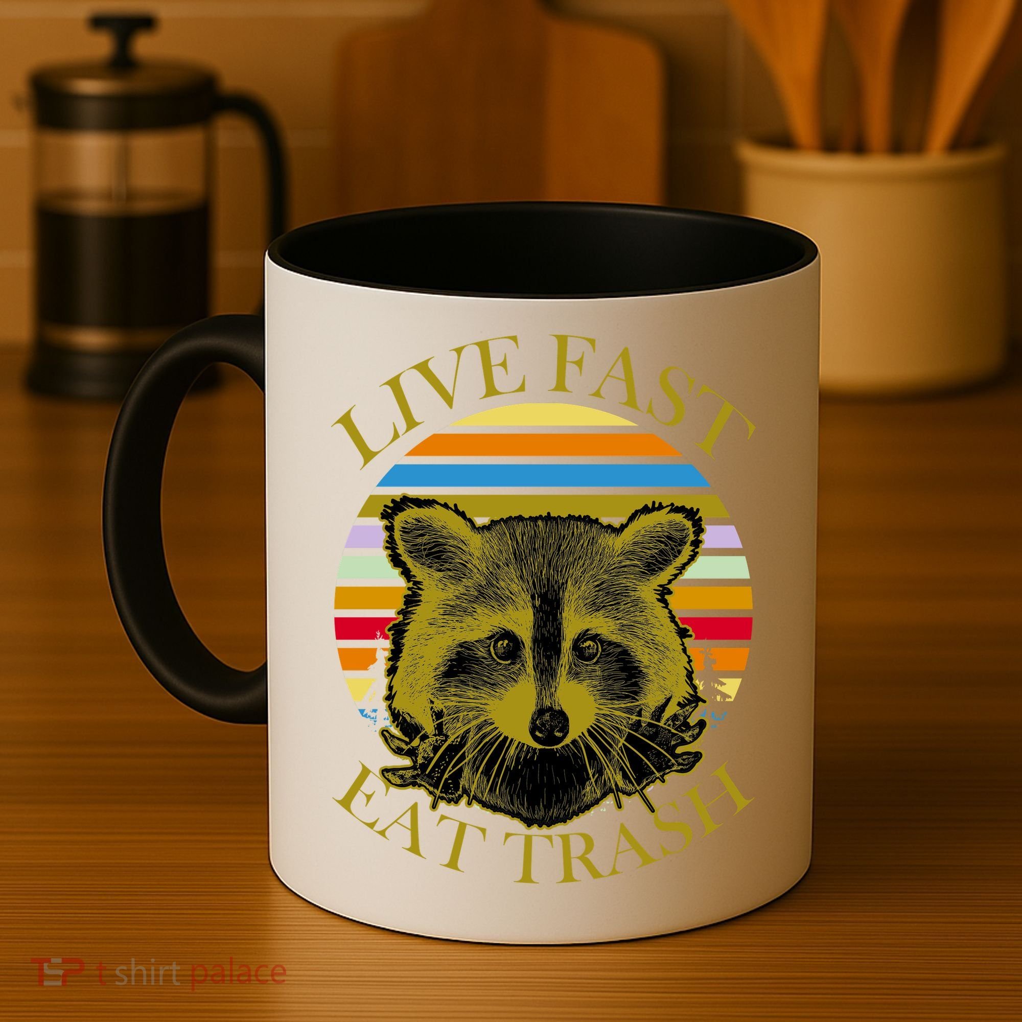 Live Fast Eat Trash Coffee Mug