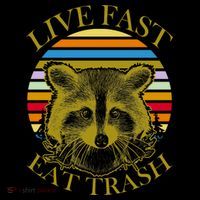 Live Fast Eat Trash Coffee Mug thumb 5