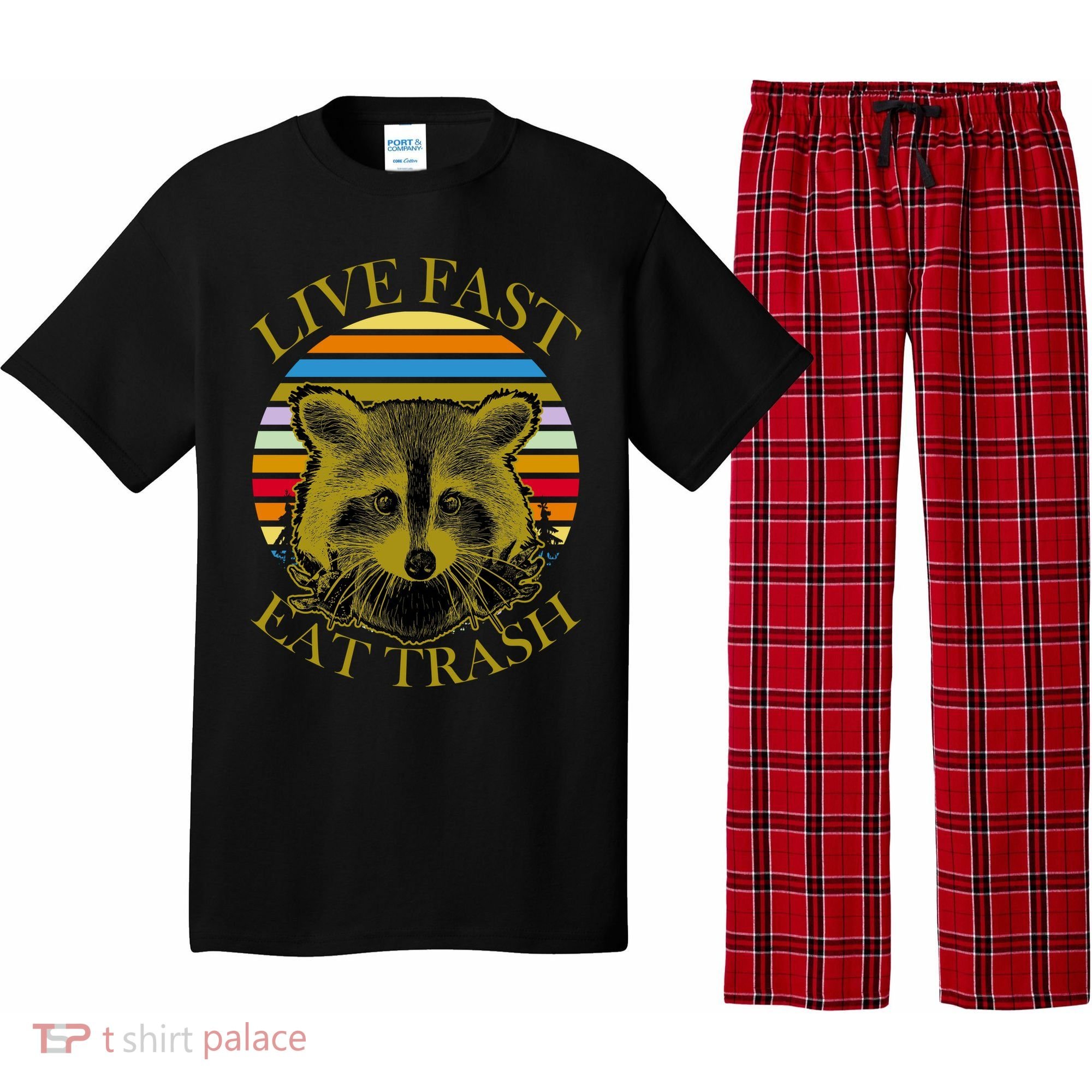 Live Fast Eat Trash Pajama Set