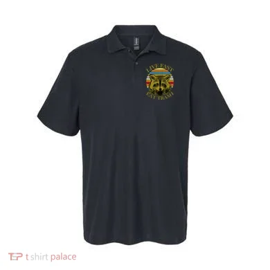 Live Fast Eat Trash Polo